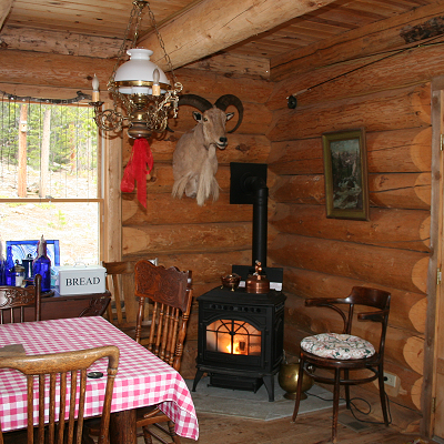 The Interior of Moose Meadow Cabin